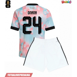 Lacne Dětský Futbalové dres Belgicko Amadou Onana #24 MS 2026 Krátky Rukáv - Preč (+ trenírky)